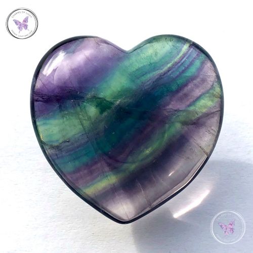 Fluorite Gemstone Crystal Heart